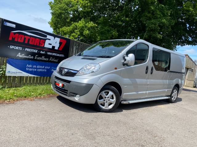 Vauxhall Vivaro 2.0CDTI [115PS] Sportive Doublecab 2.9t Euro 5 Panel Van Diesel Silver