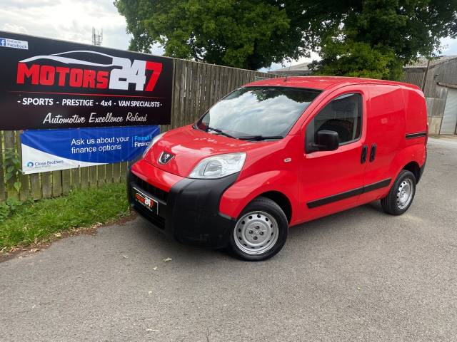 Peugeot Bipper 1.4 HDi 70 S Panel Van Diesel Red