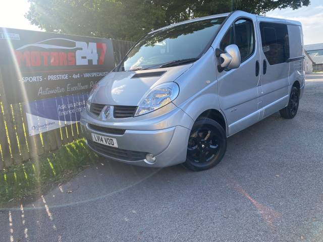 Renault Trafic 2.0 SL27dCi 115 Sport [Sat Nav] Crew Van Euro 5 Double Cab Diesel Silver