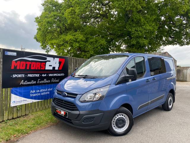 Ford Transit Custom 2.2 TDCi 100ps Low Roof D/Cab Van Panel Van Diesel Blue