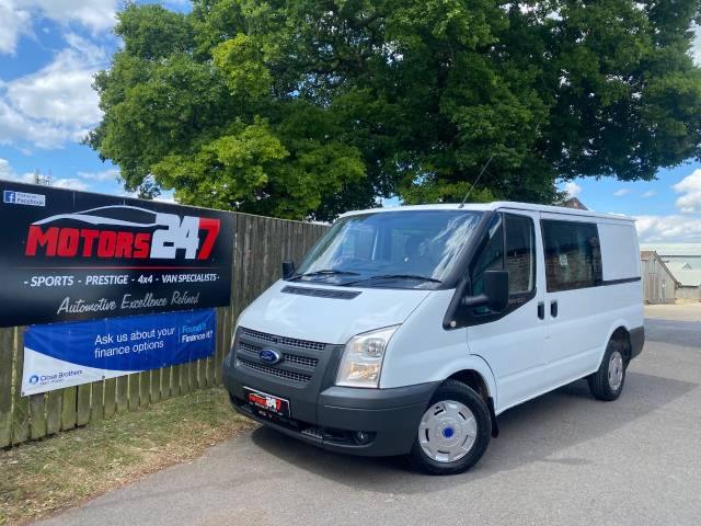 Ford Transit 2.2 Low Roof D/Cab Van TDCi 100ps Crew Van Diesel White