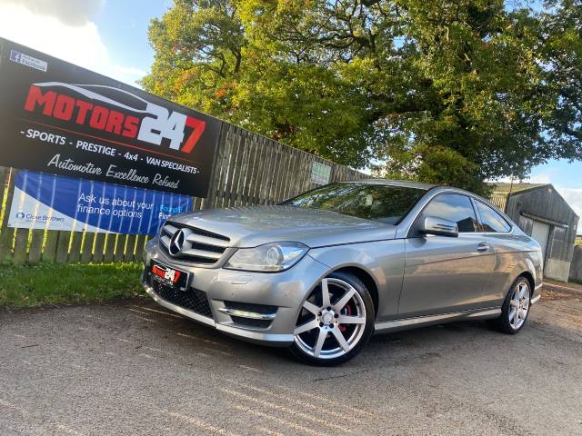 Mercedes-Benz C Class 2.1 C220 CDI BlueEFFICIENCY AMG Sport 2dr Auto Coupe Diesel Silver