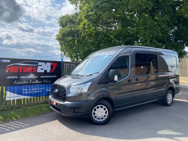 Ford Transit 2.0 7 SEATER LWB TDCi 170ps H2 D/Cab Trend Van Auto Double Cab Diesel Grey
