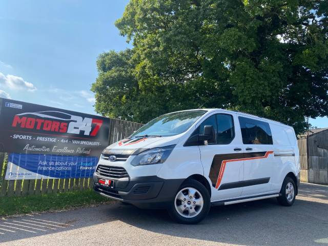 Ford Transit Custom 2.0 TDCi 130ps 6 SEATER Low Roof D/Cab Van Panel Van Diesel White