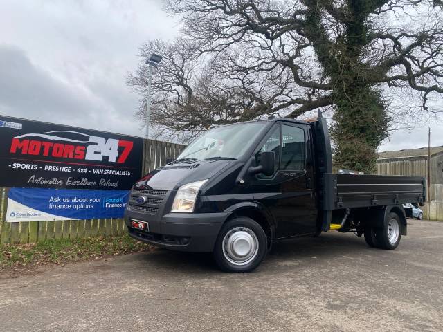 Ford Transit 2.2 Chassis Cab AIR CON DROPSIDE TDCi 100ps 65K MWB [DRW] Euro 5 Dropside Diesel Black