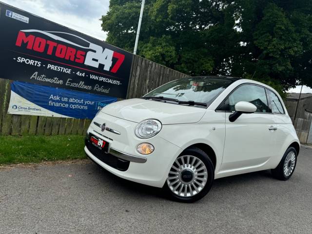 Fiat 500 1.2 Lounge 3dr [Start Stop] Hatchback Petrol White