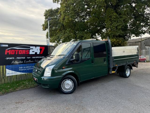 Ford Transit 2.2 D/Cab Chassis TDCi 100ps [DRW] Euro 5 Dropside Diesel Green