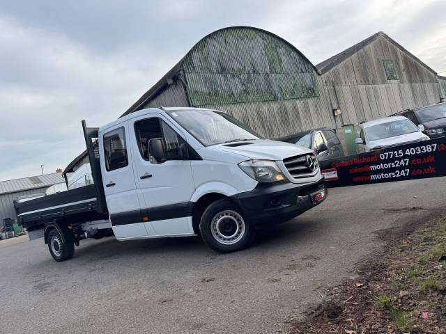 2017 Mercedes-Benz Sprinter 2.1 3.5t CREW CAB!+ULEZ!+TIPPER!+6 SEATER!+1 OWNER!+VALUE!+