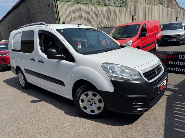 2016 Peugeot Partner 715 S 1.6 HDi 92+NO VAT!+CREW VAN!+5 SEATER!+LWB!+FSH!+