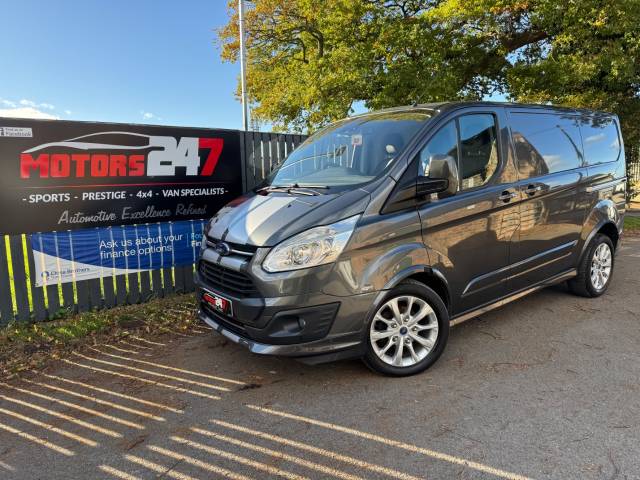 Ford Transit Custom 2.0 TDCi 170ps SPORT VAN+1 OWNER!+FSH!+9 STAMPS!+HUGE SPEC!+LEATHER!+AIR CON!_CRUISE!+WOW! Panel Van Diesel Grey