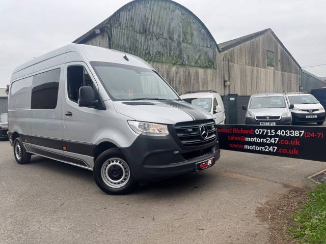 2018 Mercedes-Benz Sprinter 2.1 SPRINTER 3.5t L2 MEDIUM VAN+MWB+AIR CON!+SAT NAV!+CRUISE!+2 KEYS!+CAMPER POTENTIAL!+L@@K!+