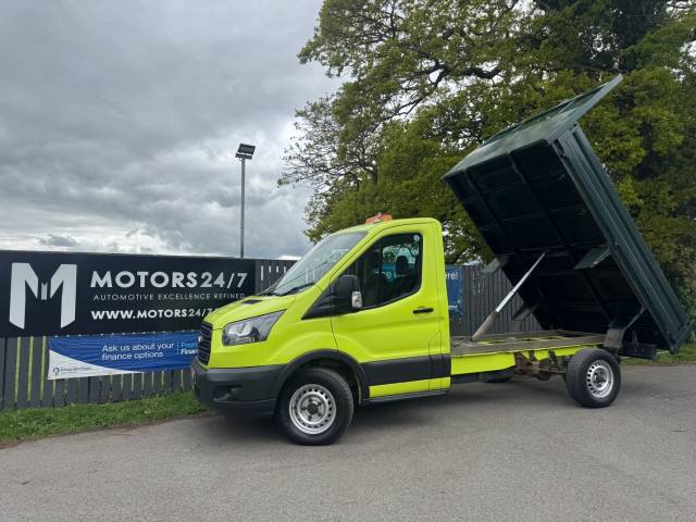 Ford Transit TRANSIT 350 2.0 TDCi 130ps CHASSIS CAB TIPPER!+JUST 43K!+WETBELT DONE!+EURO 6!+ Tipper Diesel Green