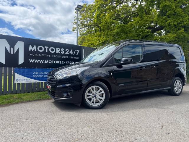 Ford Transit Connect TRANSIT CONNECT 1.5 EcoBlue 120ps LIMITED VAN+LWB!+FSH!+AIR CON!+PLUS VAT+MINT!+L@@K!+ Panel Van Diesel Black