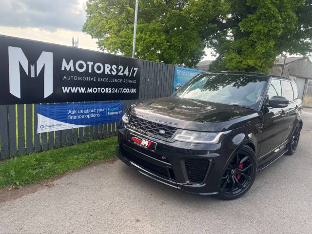 Land Rover Range Rover Sport RANGE ROVER SPORT 5.0 V8 S/C SVR 5 DR+EXTERIOR CARBON PACK!+JUST 31K MILES!+FSH!+SUPERB!+ Estate Petrol Black