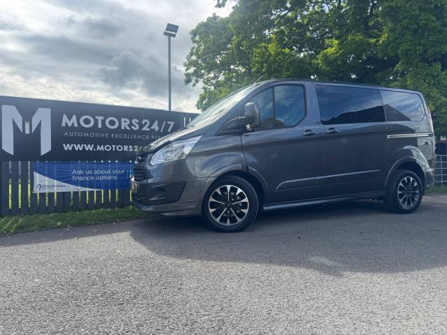 Ford Transit Custom SPORT 2.0 TDCi 170ps D/CAB LOW ROOF GENUINE SPORT VAN AUTO!+NO VAT!+5 SEATS!+STUNNING VAN!+WOW!+ Panel Van Diesel Grey