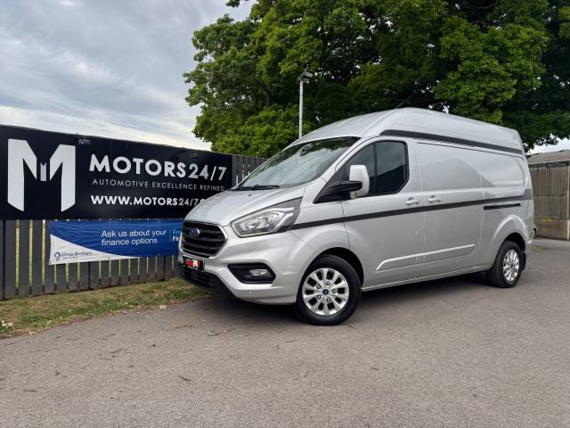 Ford Transit Custom TRANSIT CUSTOM 2.0 EcoBlue 130ps HIGH TOP LIMITED VAN+AIR CON!+CRUISE!+LWB!+FSH!+L@@K! Panel Van Diesel Silver