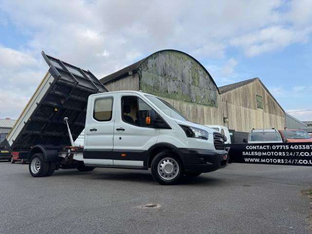 2019 Ford Transit TRANSIT 350 2.0 TDCi 130ps DOUBLE CAB CHASSIS TIPPER!+1 OWNER!+WET BELT JUST DONE!+FSH!+L@@K!