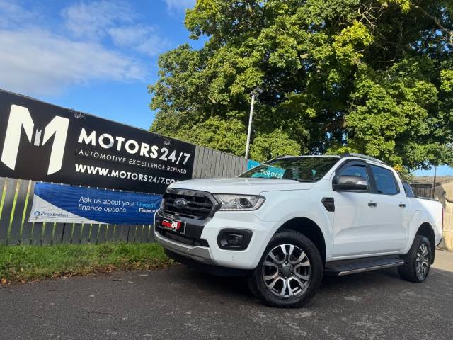 Ford Ranger RANGER WILDTRAK 2.0 ECOBLU 213 AUTO DOUBLE CAB PICK UP+LEATHER+ROLLING TOP!+AIR CON!+CRUISE! Pick Up Diesel White